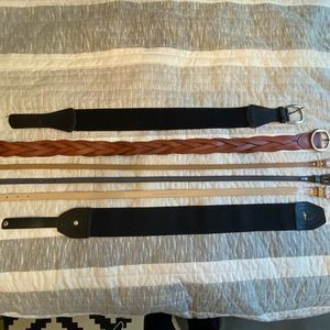 Bundle of 6 belts assorted